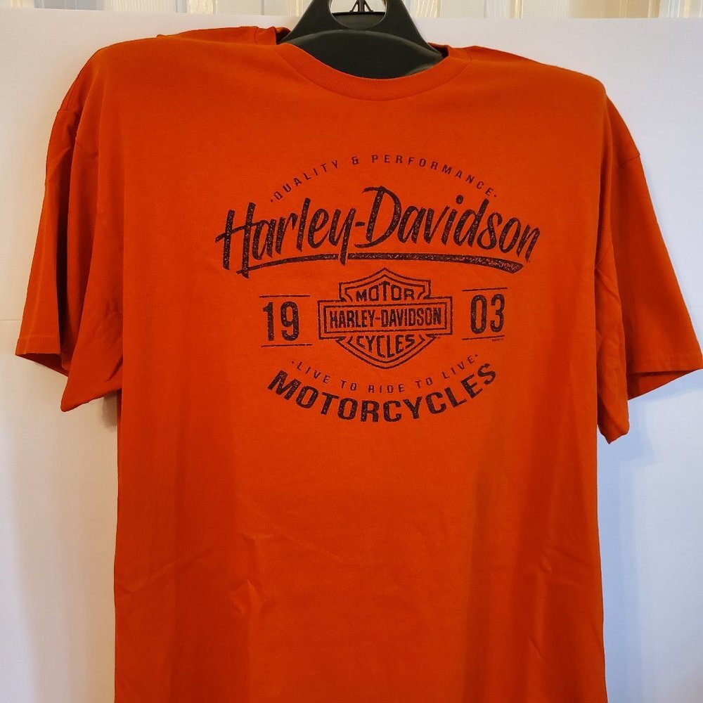 Harley Davidson t shirt short sleeves 100% cotton size 2X.